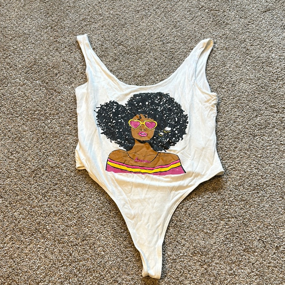 Fashion nova graphic bodysuit